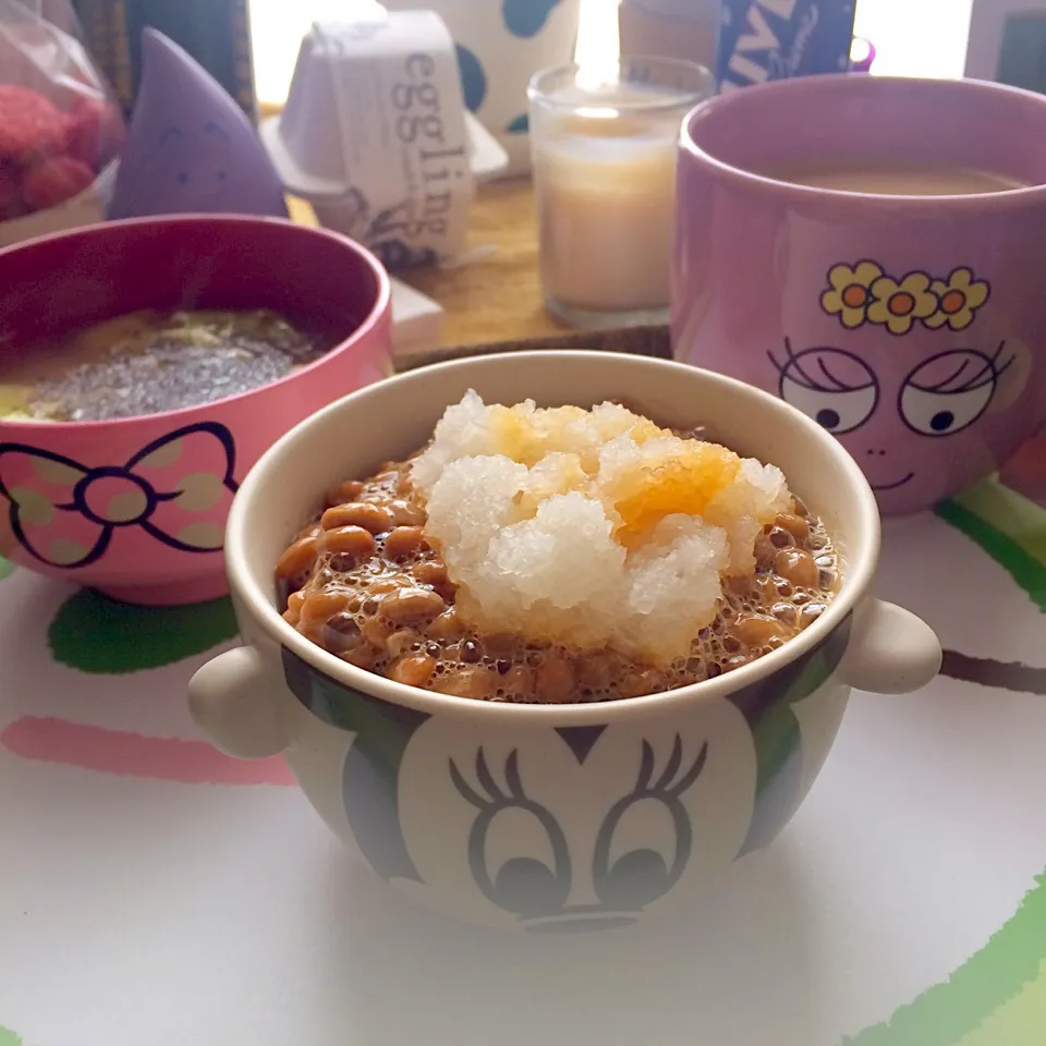 健康的〜
🍴納豆ごはん
🍴キャベツのお味噌汁
🍴コーヒー|Ulich1⭐️さん