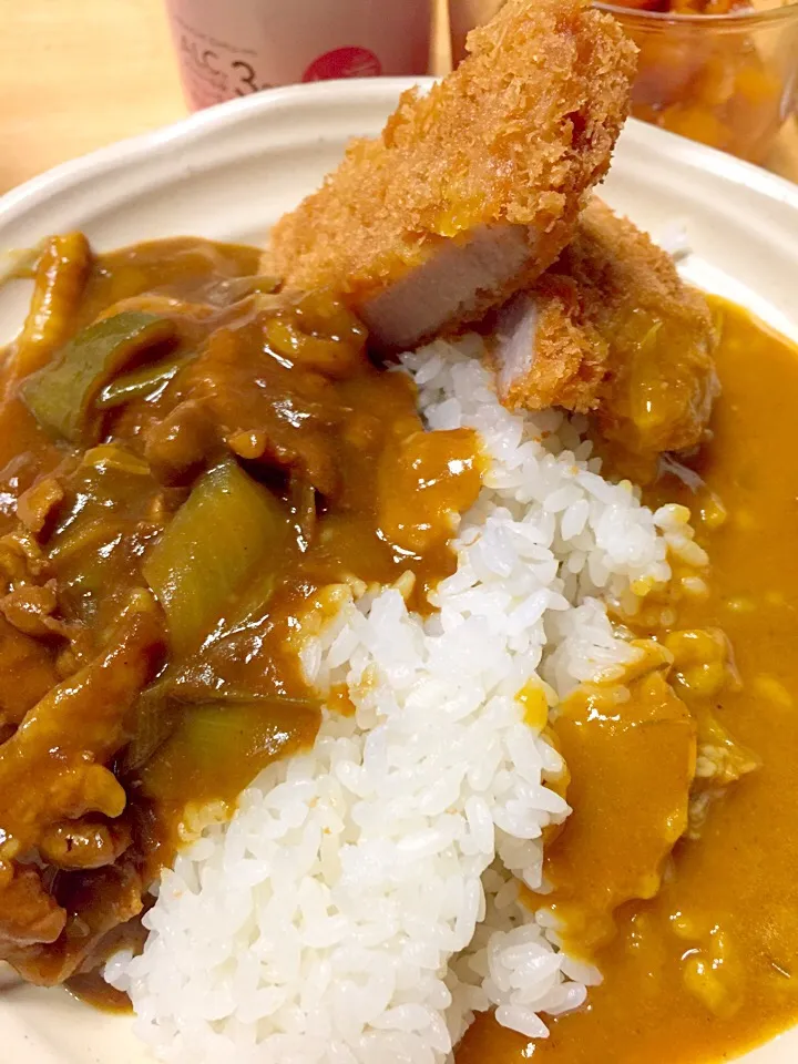 カツカレー(甘口は粉から作ったよ)|ミカさん