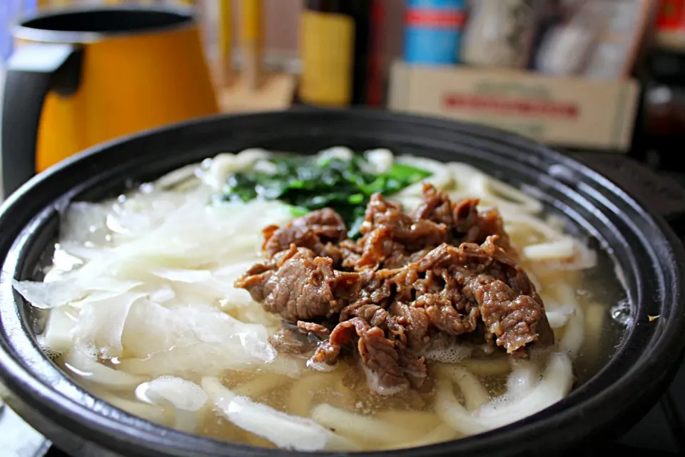 肉うどん|ちびめがさん