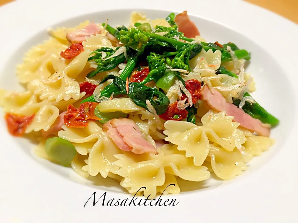 Bacon&field mustard farfalle|Masakiさん