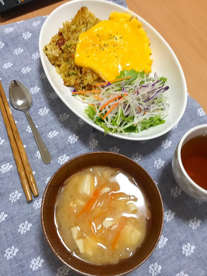 カレーピラフたまごのせ|Minamiさん