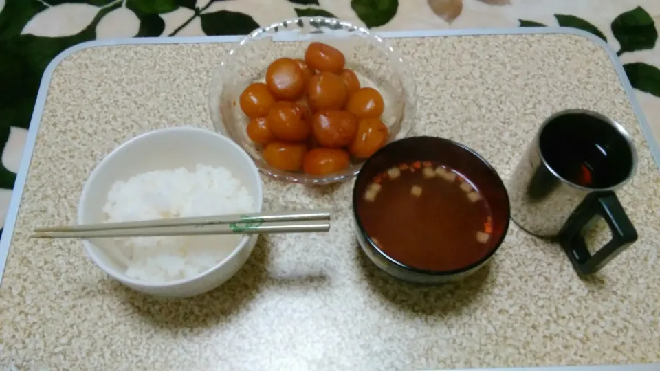 一人暮らし初日

･ご飯
･コンソメスープ(インスタント)
･玉こんにゃく(群馬名物らしい)|ざきさん