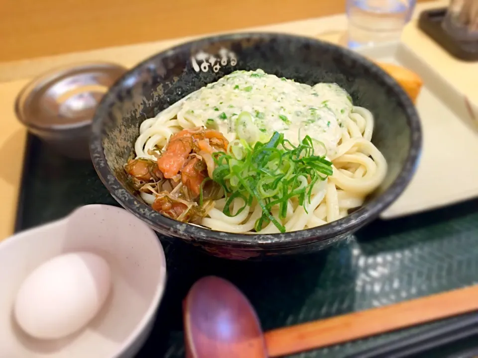 Snapdishの料理写真:ぜいたくとろたまうどん@かぶと限定|こだまさん