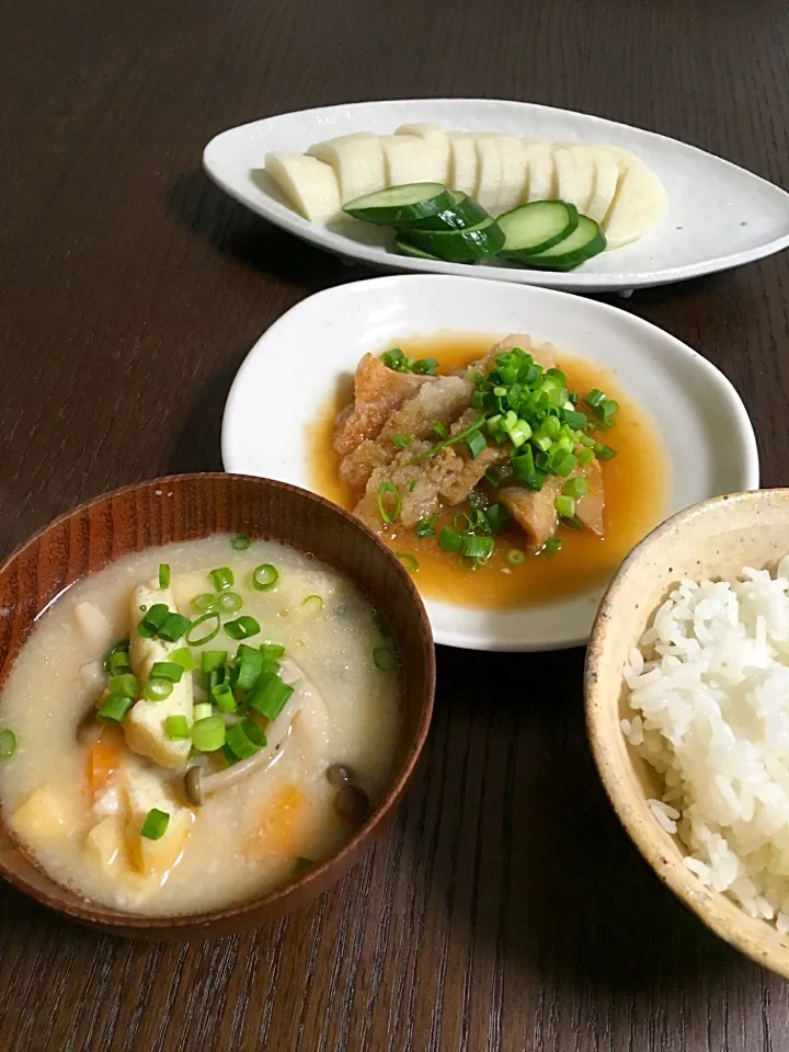 赤魚おろし煮、粕汁|やすこさん