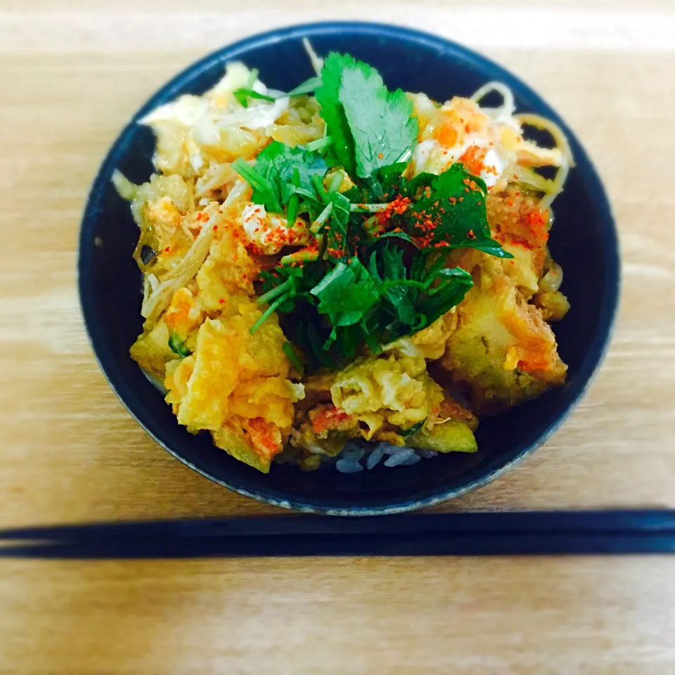 20160327🍲天ぷらの卵とじ丼|akiyo22さん