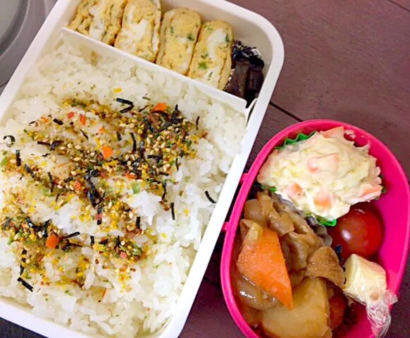 Snapdishの料理写真:旦那お気に入りお麩じゃが弁|みほちさん