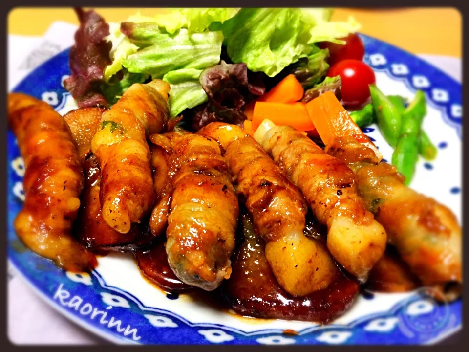 ともさんの料理 餅の豚肉巻き♪|かぉりさん