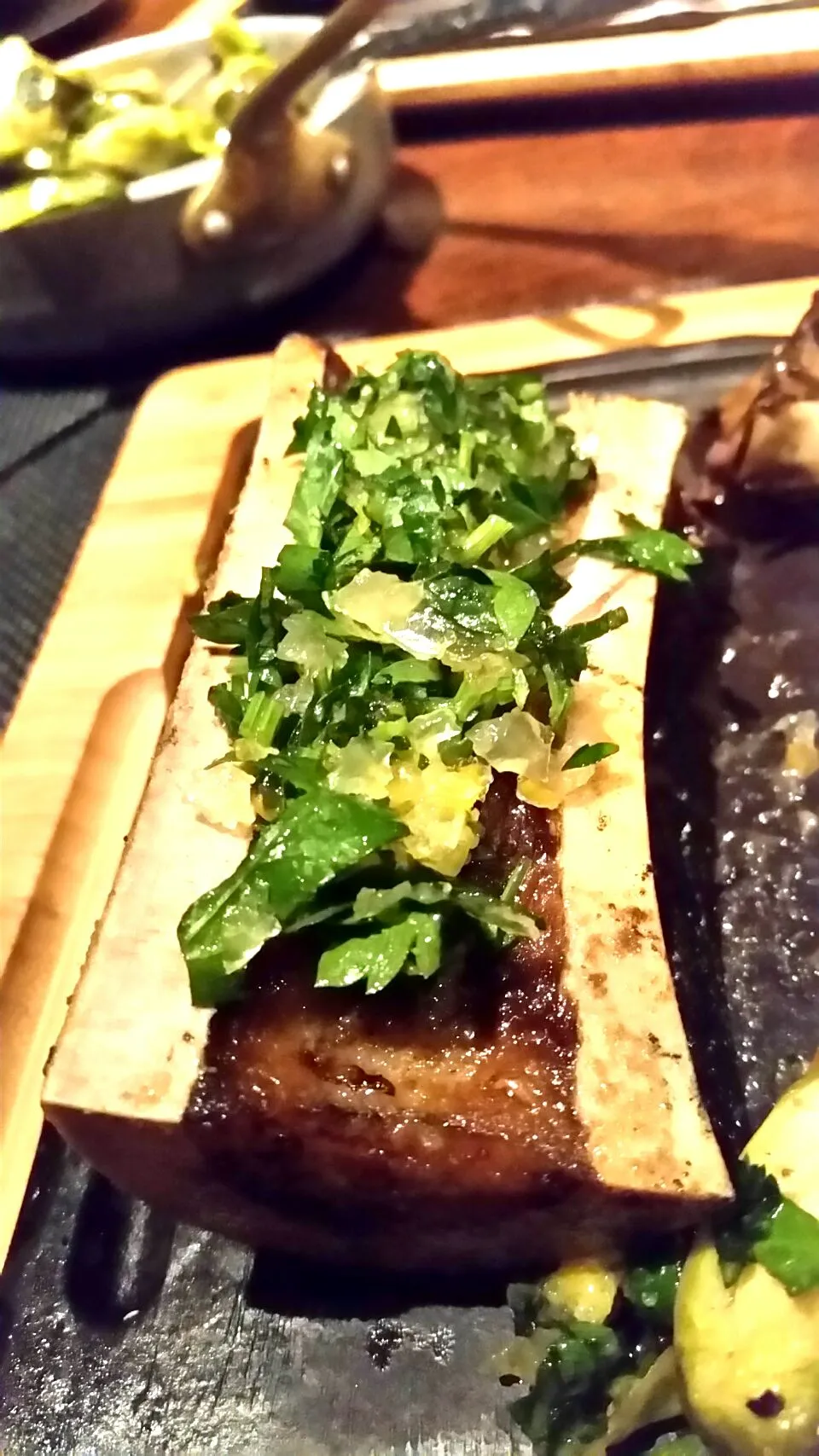 Trip to Las Vegas - Bone marrow at Jean George steakhouse in Aria casino.|Jihollandさん