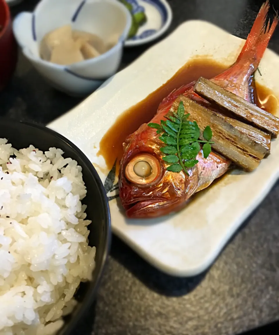 金目鯛煮付け定食|平原知宏さん