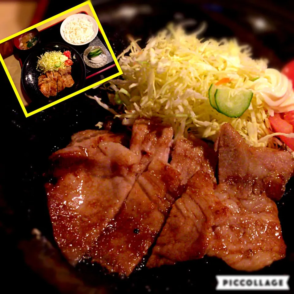 日本そば屋の焼肉定食😋|しんやさん