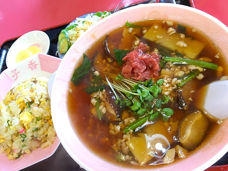 子香の梅そぼろラーメン|もにもにかさん