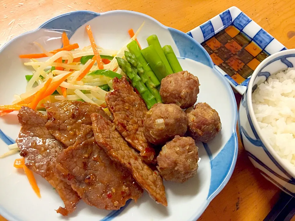 焼肉と肉団子|ルドルフさん