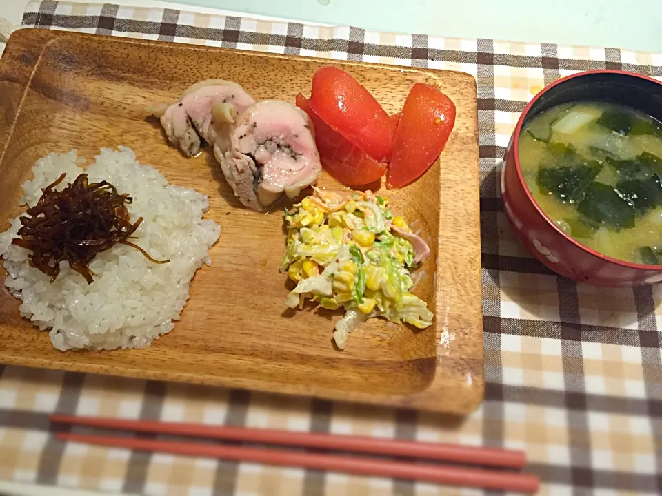 鶏ハムのワンプレートご飯♩|ayaconさん