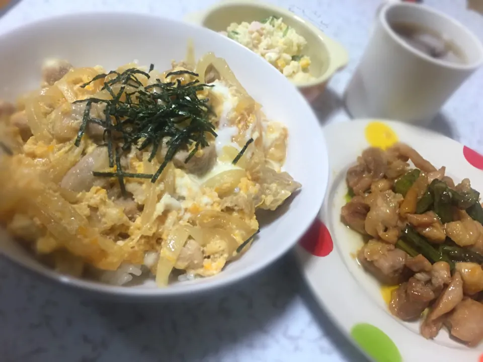 手作り親子丼 ポテトサラダ|※Akiさん