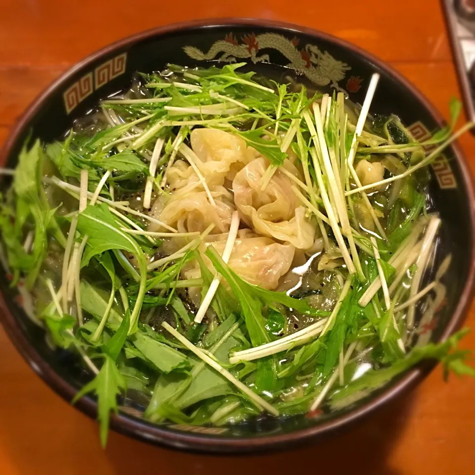 塩野菜ワンタン麺|きっしーさん