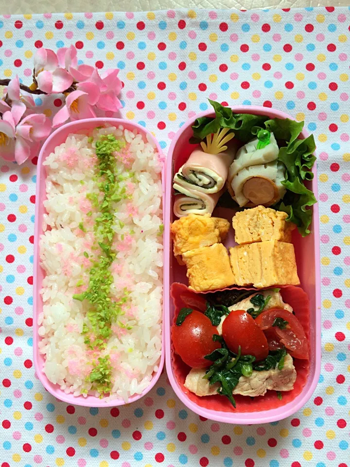 クレソンとトマトのサラダ入弁当|hiroko.さん