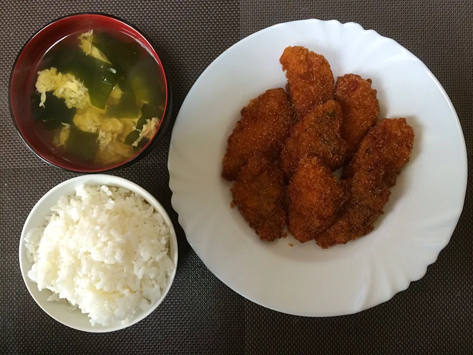 あじ大葉フライご飯|ばーさんさん