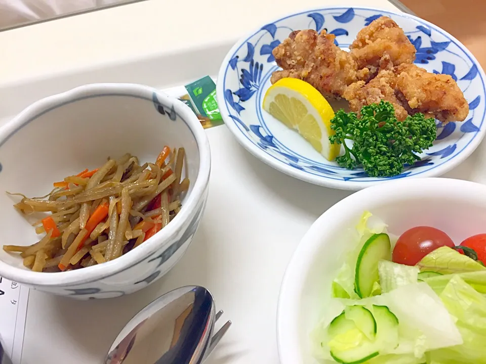 病院食で美味しかったメニューその2 鳥の唐揚げ|あぼちさん