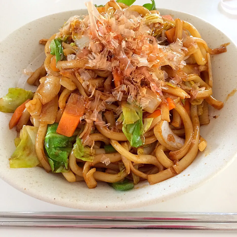 焼きうどんlunch♡2016/03/30|ちび太さん