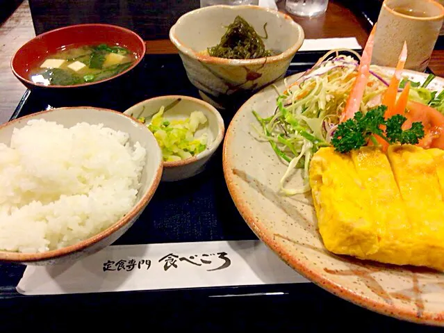 海老入り玉子焼き定食|原田さん