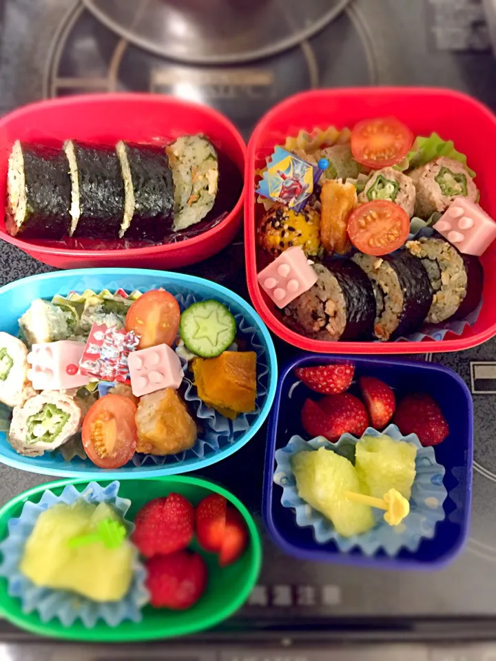 手遊びブロック弁当♡|hirocoさん