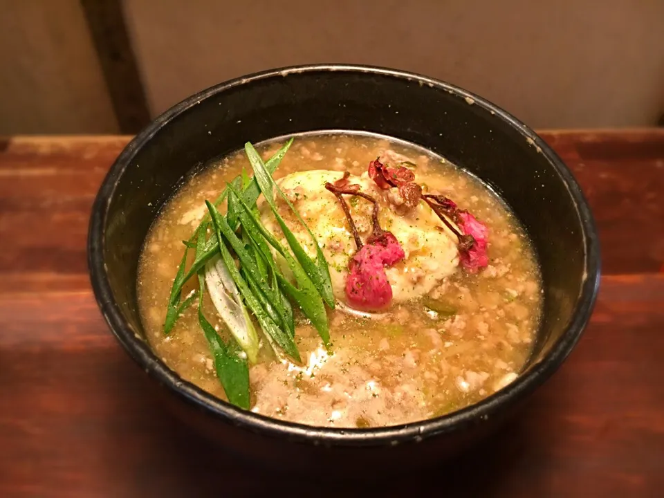 桜塩麻婆豆腐温めん2|半田手延べそうめんの店 阿波や壱兆さん