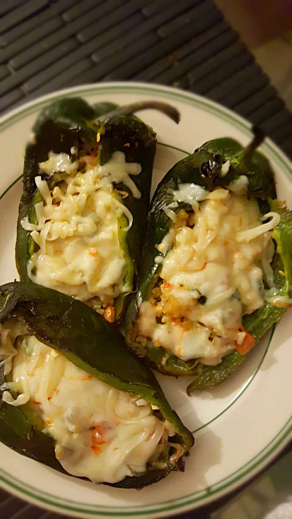 chiles poblanos rellenos de camaron|Rosaさん