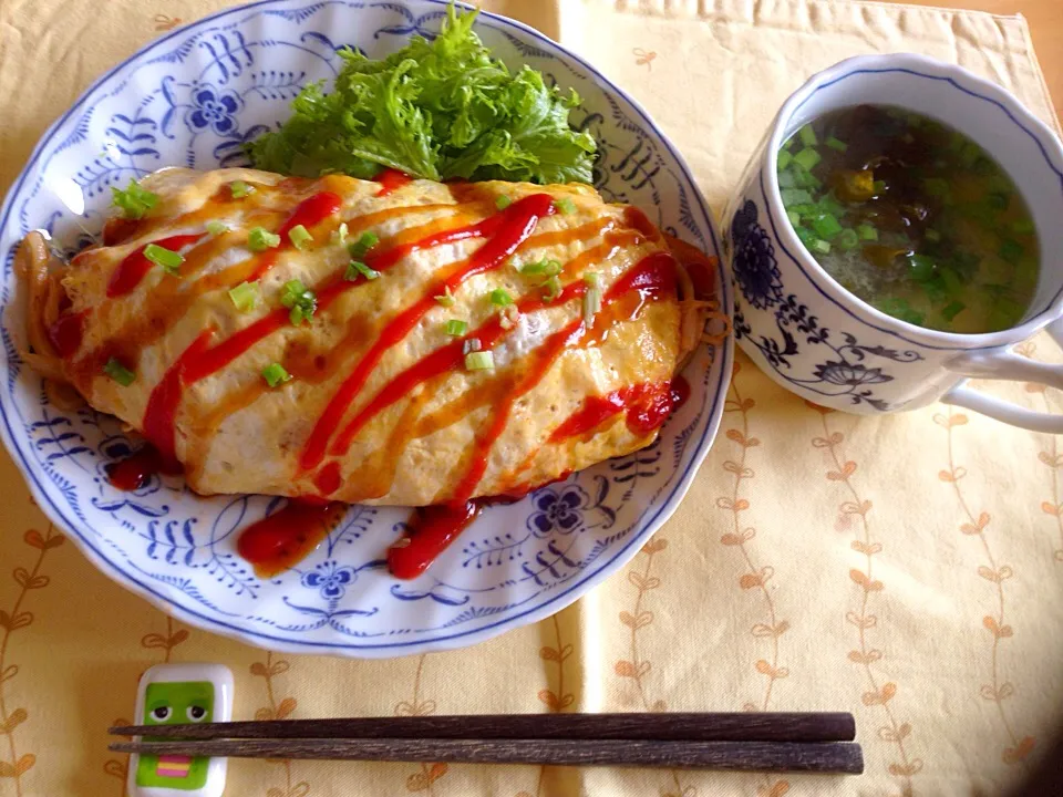 オム焼きうどん(^^)|愛ママさん