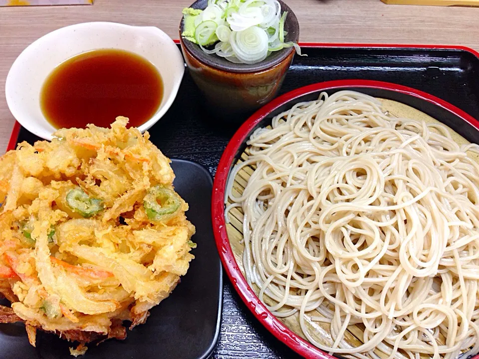 立食いそば手帳 名店120［首都圏編］あり賀せいろう（馬喰横山）かき揚げせいろ|ゆうじ.さん