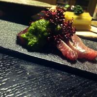 鰹と葉にんにくのぬた