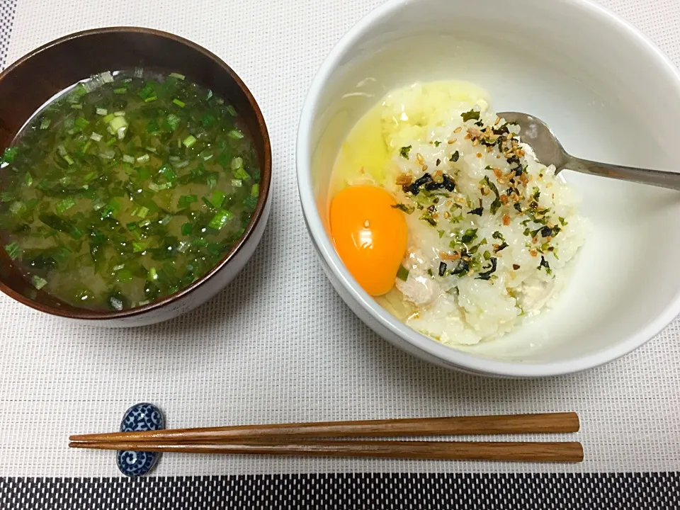 塩麹鳥粥(塩鰹、ごま油)|hhhさん