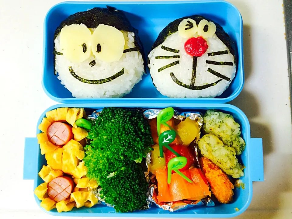 Snapdishの料理写真:ドラえもん のび太の お花見お弁当|ゆっきー♪さん