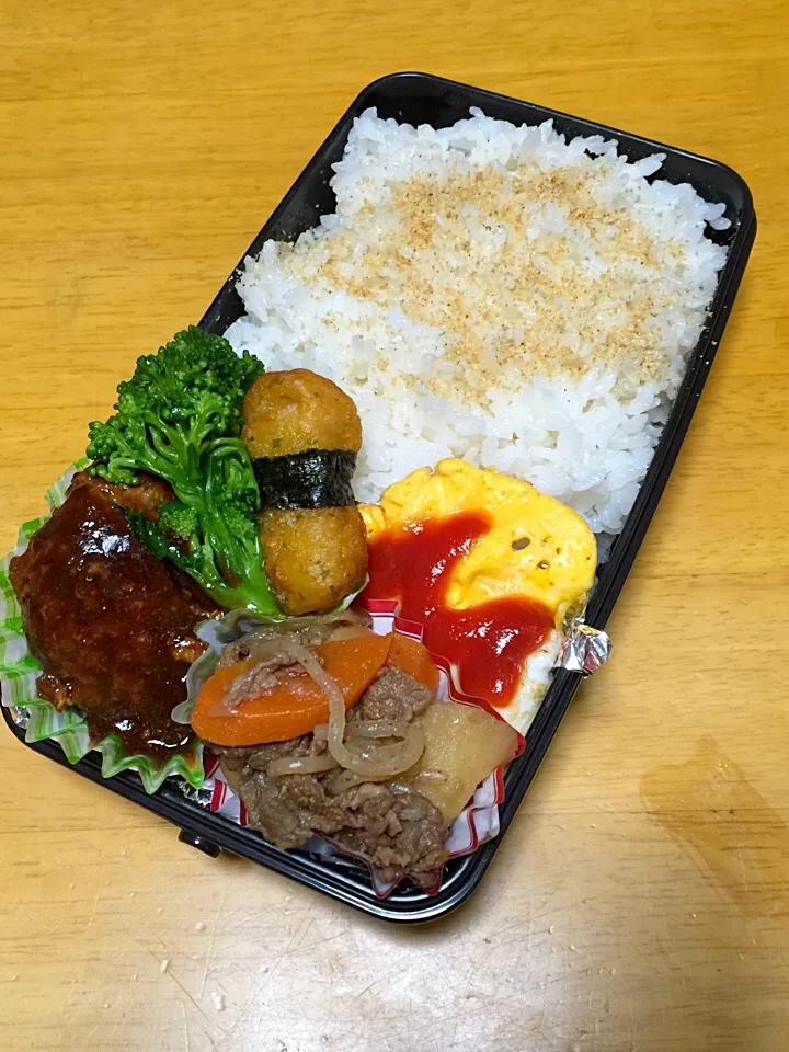 4/1パパ弁当🍴|三姉妹のママさん