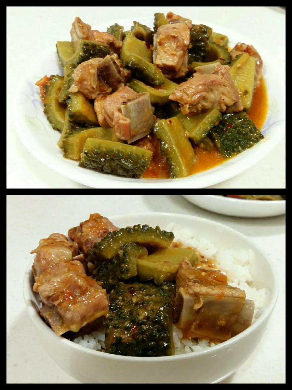 braised pork ribs with bitter gourd|steven z.y.さん