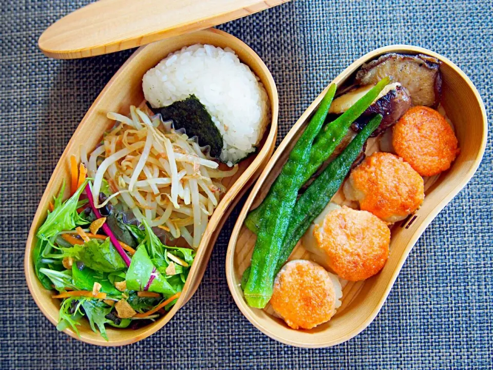 糖質制限のダイエット弁当

⭐帆立の貝柱の明太マヨ焼き
⭐ししとう  しいたけのソテー
⭐もやしのおかか和え
⭐白米70グラム|mika78さん