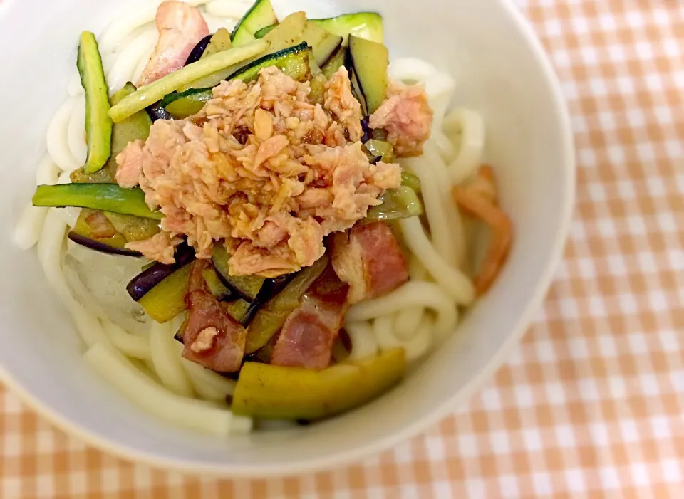 焼き野菜のツナうどん|みほ＊＊＊さん