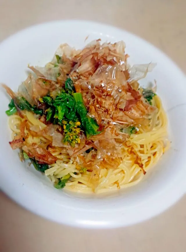 菜の花パスタ #ロブションしょうゆ|時雨さん