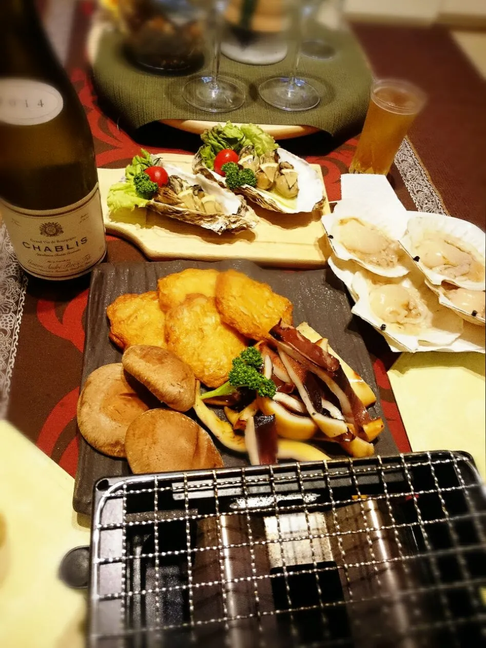 屋内BBQ🍴シャブリ🍷👍|ナムナムさん