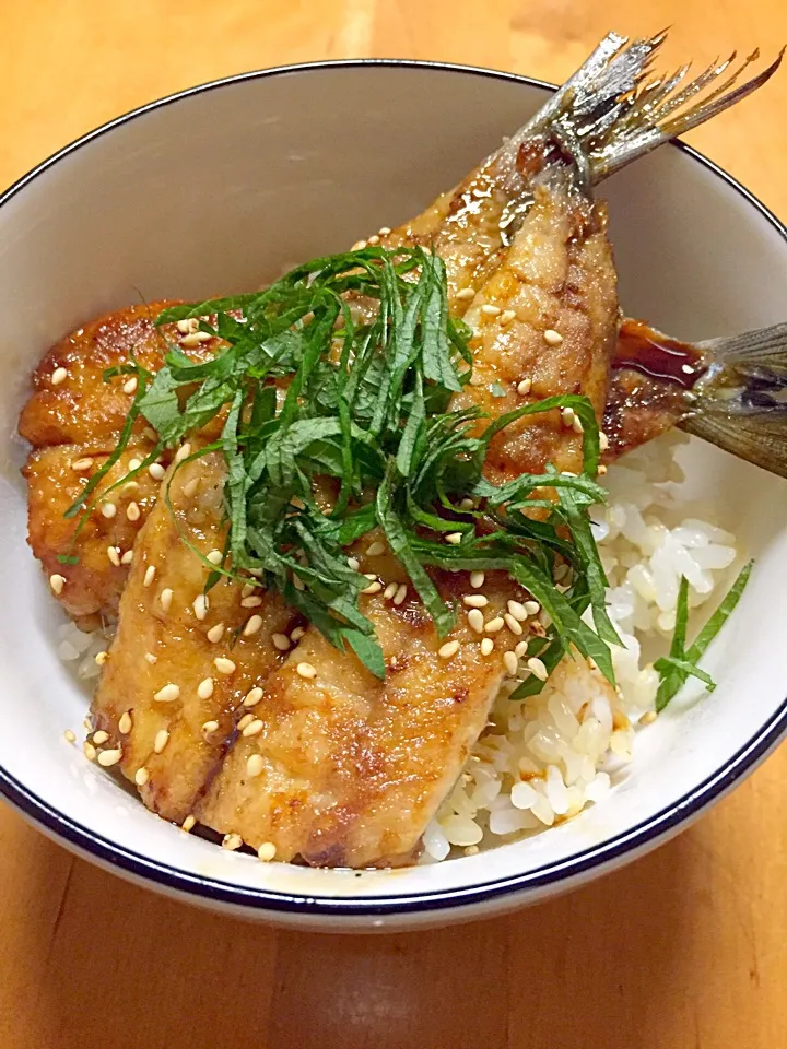 鰯の蒲焼き丼(*^^*)|sachiさん