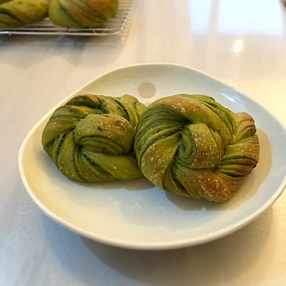 ダブル抹茶折り込みパン
Double green tea bread|Ayaさん