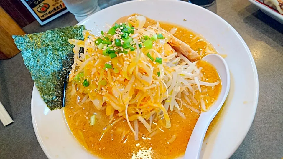 Snapdishの料理写真:辛ネギ味噌ラーメン|じょうさん