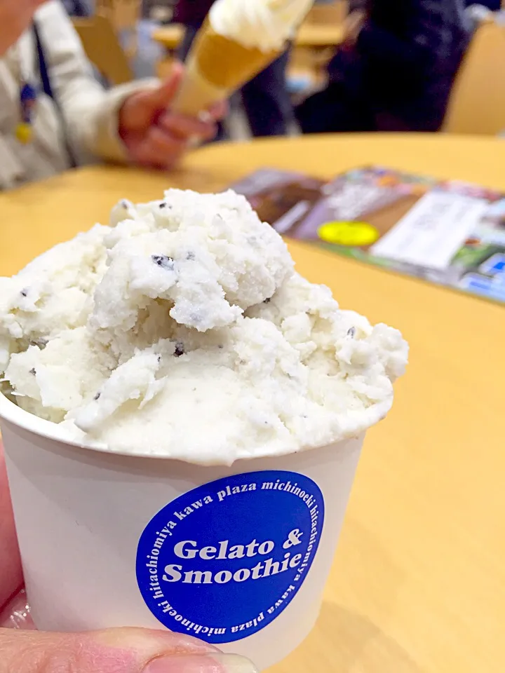 ジェラート 常陸大黒 ( 花豆のようなお豆の🍨)|ch＊K*∀o(^^*)♪さん