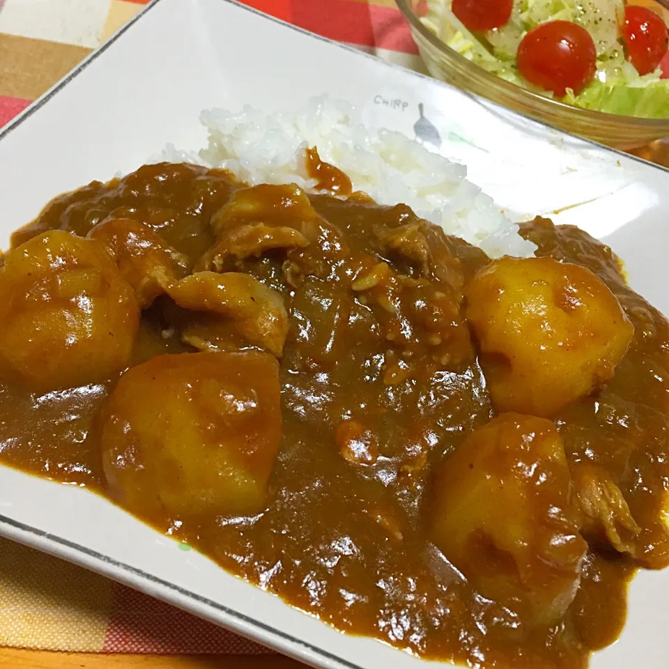 ジャガイモごろごろスパイシーポークカレー|カウンター嬢さん