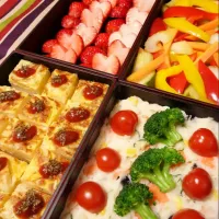 Snapdishの料理写真:今年の花見弁当。|misiitaさん