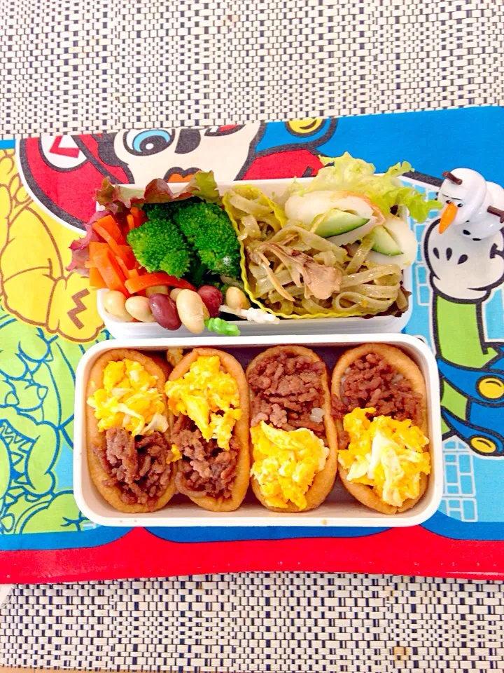 学童弁当 そぼろ稲荷|モモさん