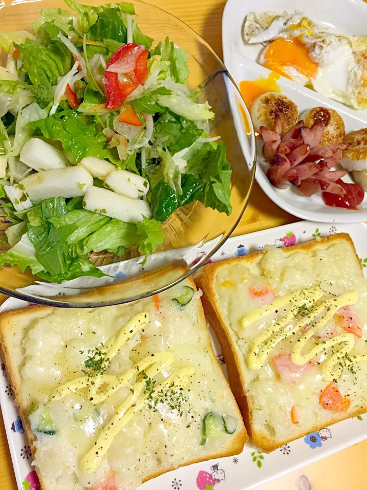 朝食♡ポテサラトーストなどなど|Sakuraさん