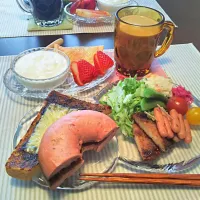 Snapdishの料理写真:breakfast!! 2016/4/3|和田 匠生さん