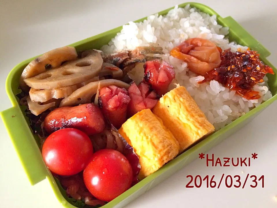 3月31日(木) 自分弁当🍱|Hazukiさん