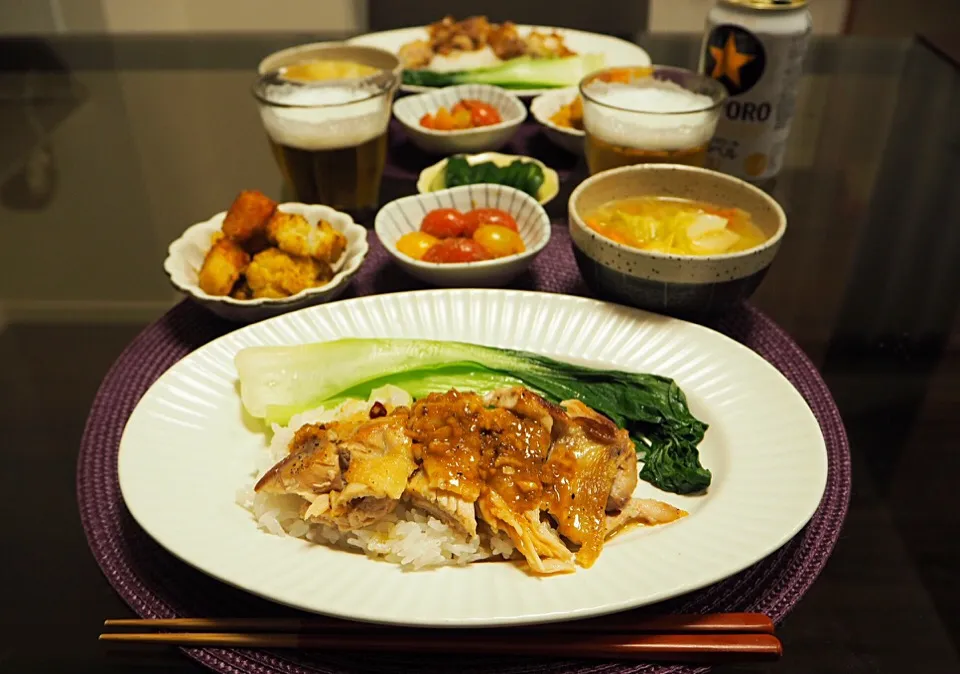 Snapdishの料理写真:カリカリチキン丼|はらしおりさん