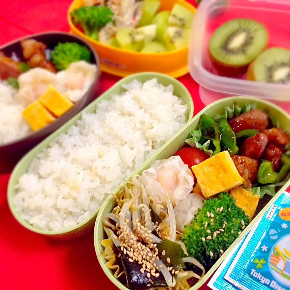 娘たちの学童弁当  おむすび卒業宣言受けて、キャラにできず。。。ま、美味しく食べてきてくれればいいよね。|yukoさん